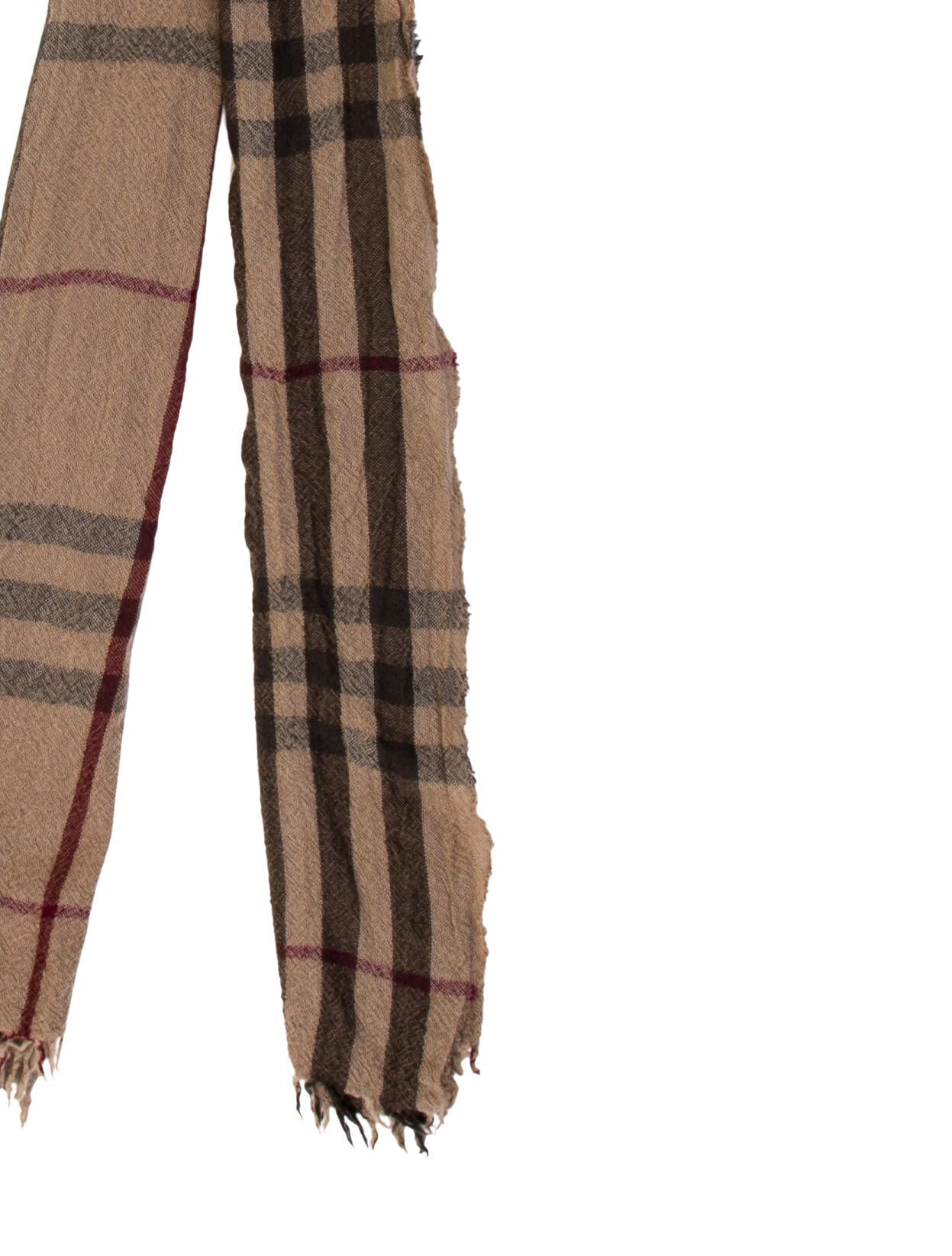 Burberry Plaid Print Scarf