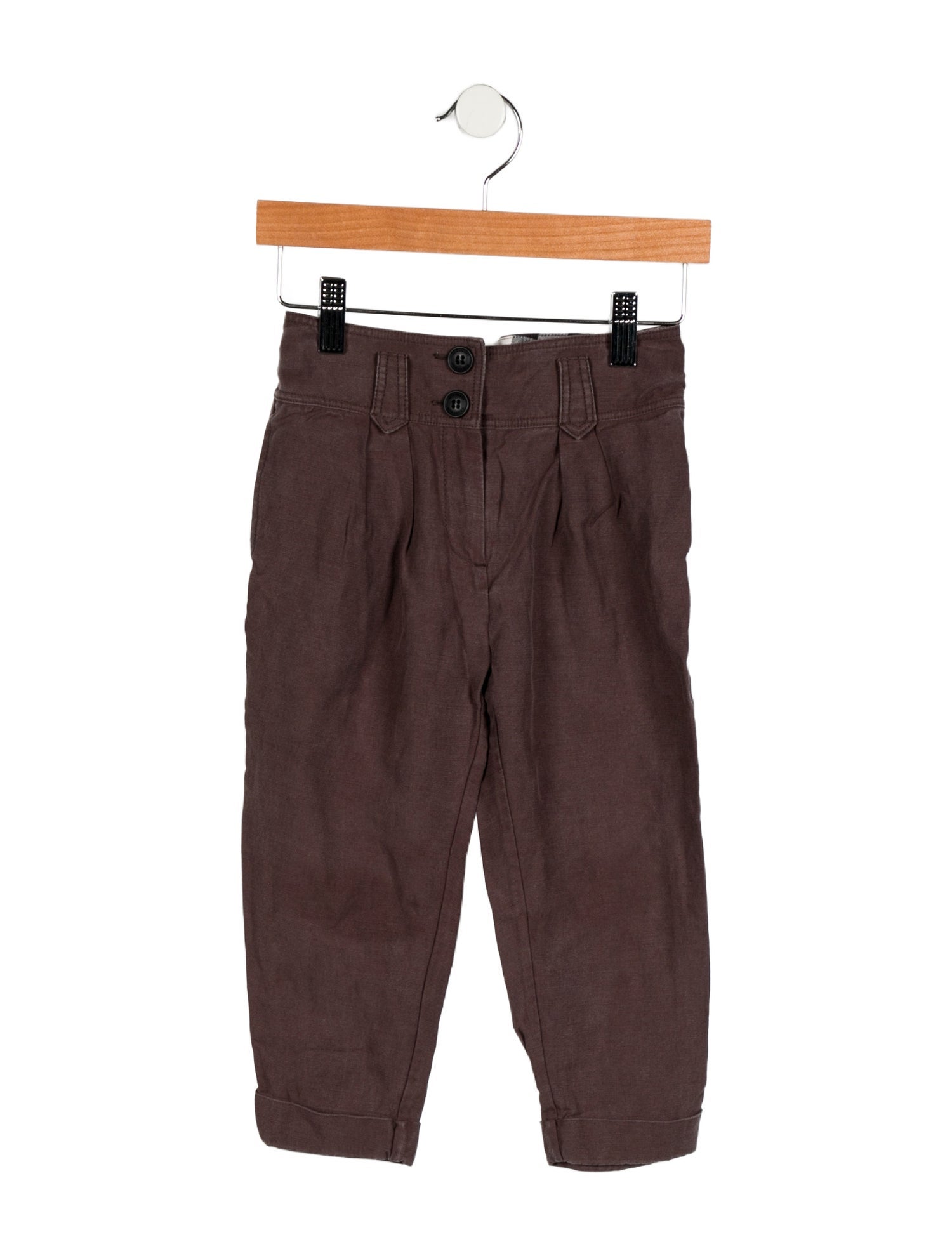 Burberry kid boys' brown pants