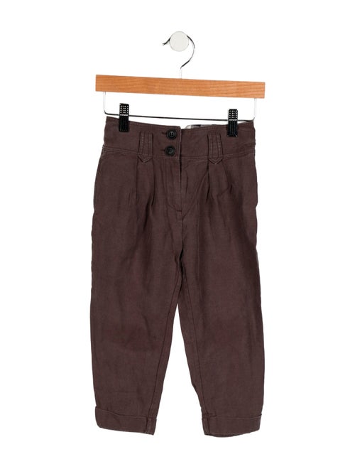 Burberry kid boys' brown pants