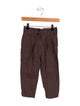 Burberry kid boys' brown pants