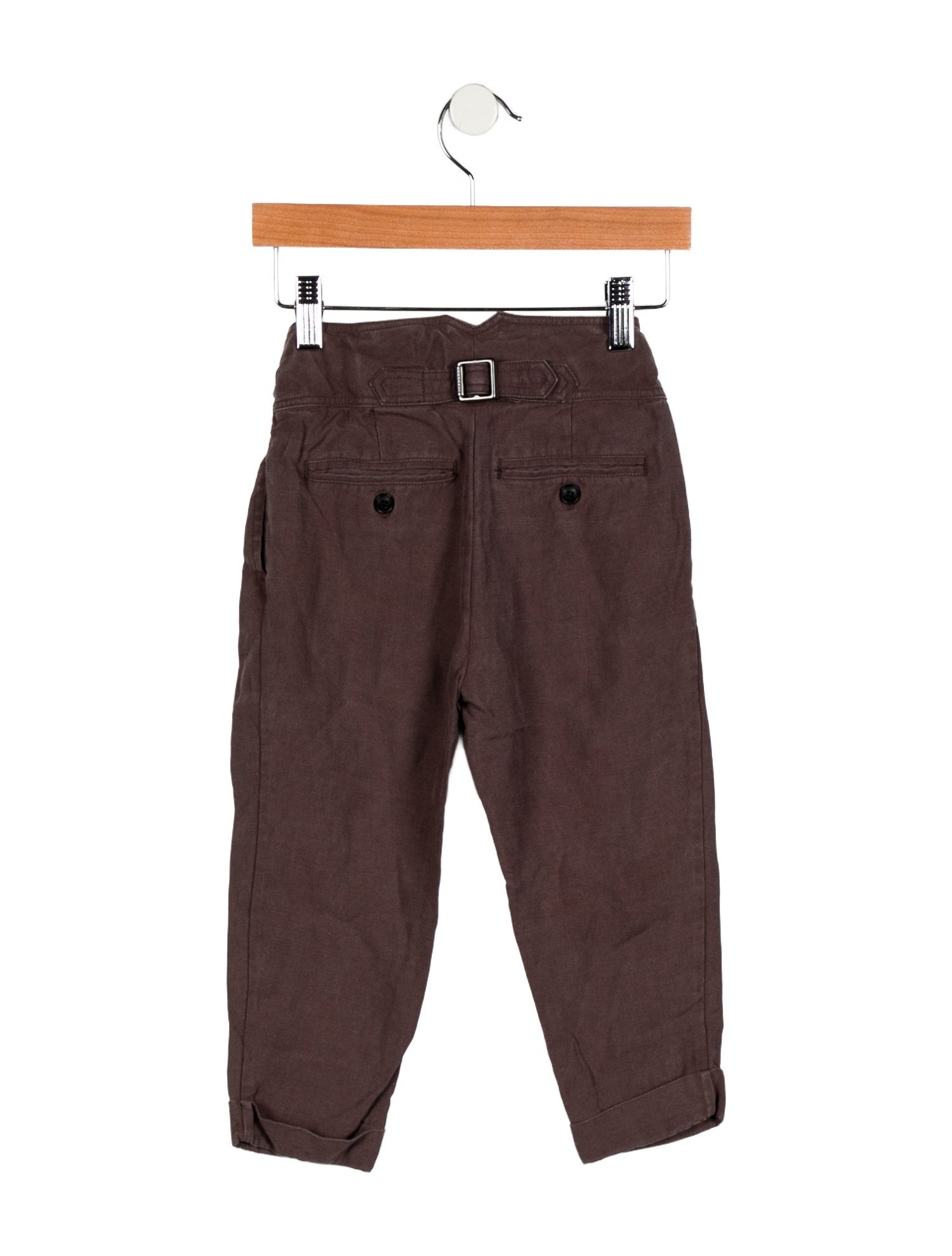 Burberry kid boys' brown pants