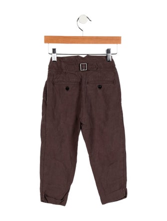 Burberry kid boys' brown pants