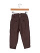 Burberry kid boys' brown pants
