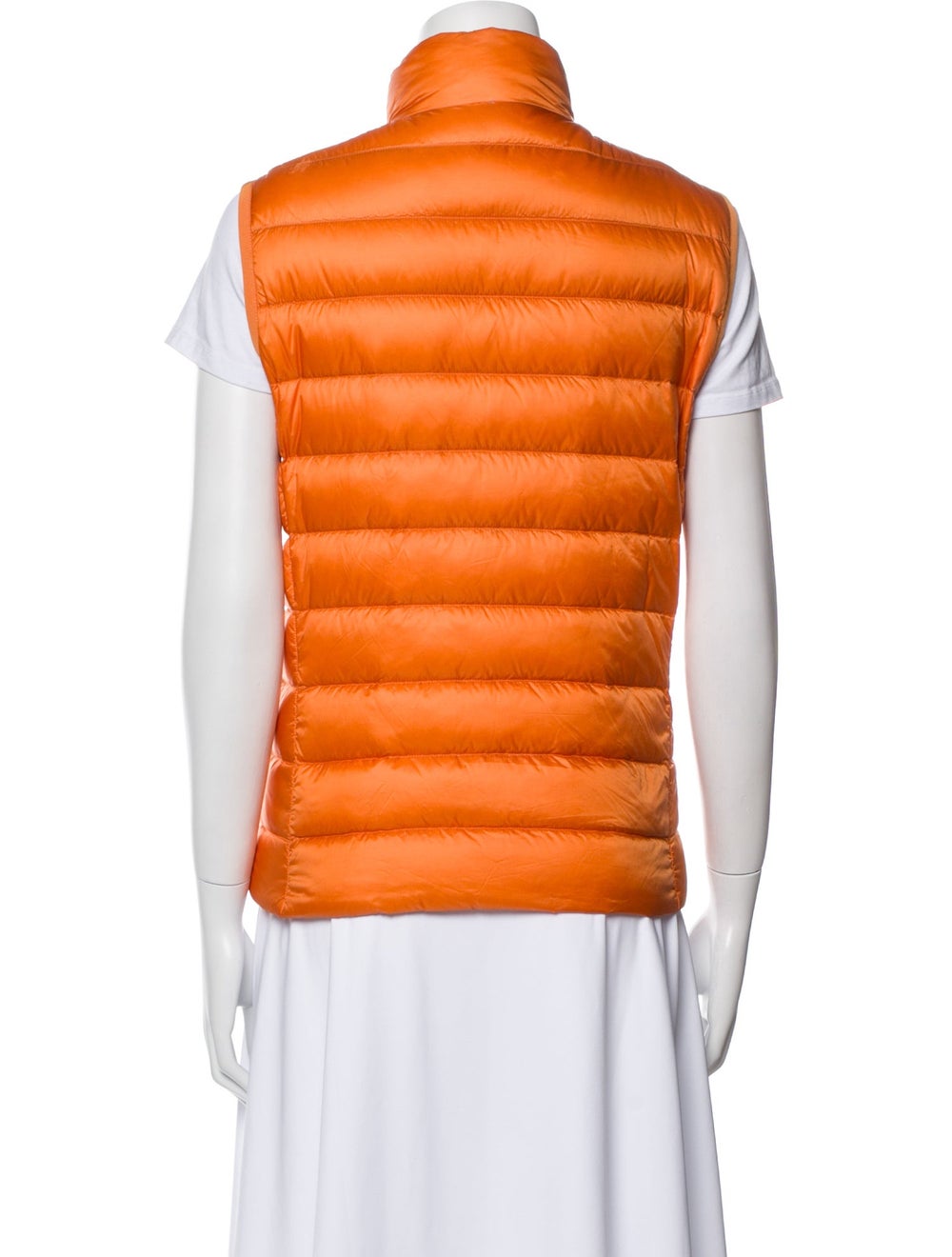 Burberry Nylon Down Jacket Orange Stand Collar - image 3