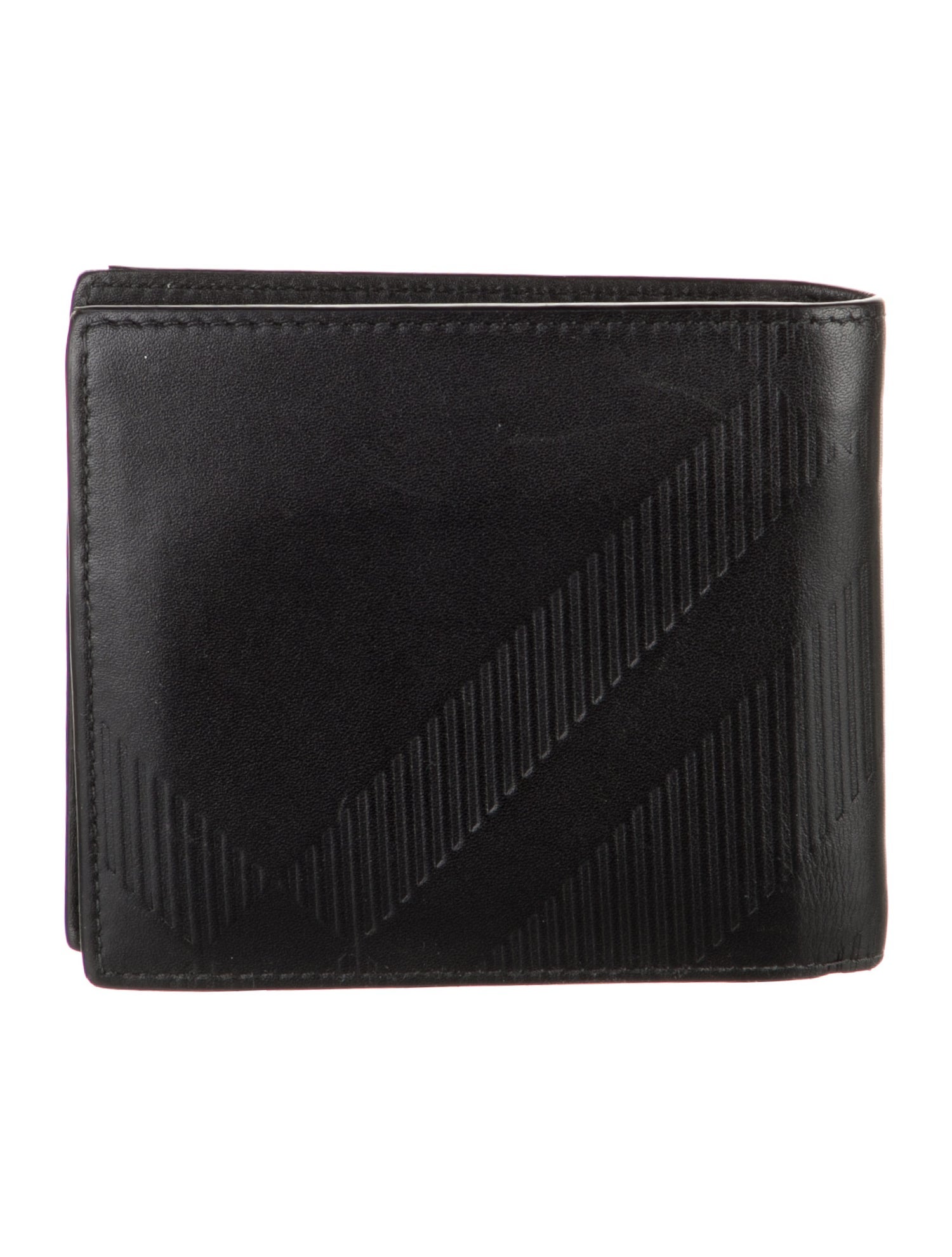 Burberry Nova Check Pattern Leather Bifold Wallet