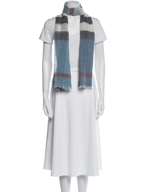 Burberry Wool Nova Check Pattern Scarf