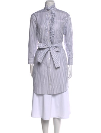 Burberry Striped Mock Neck Tunic