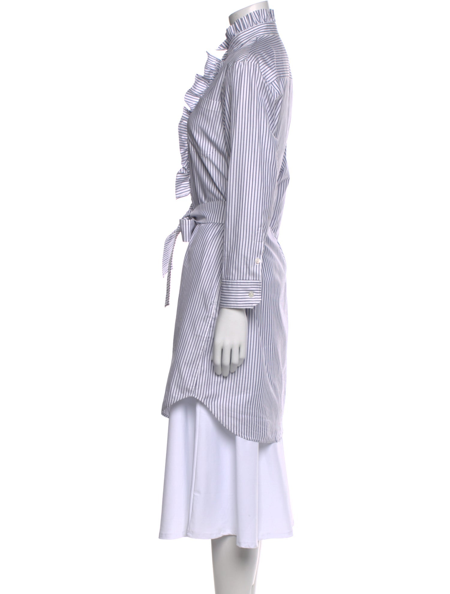 Burberry Striped Mock Neck Tunic