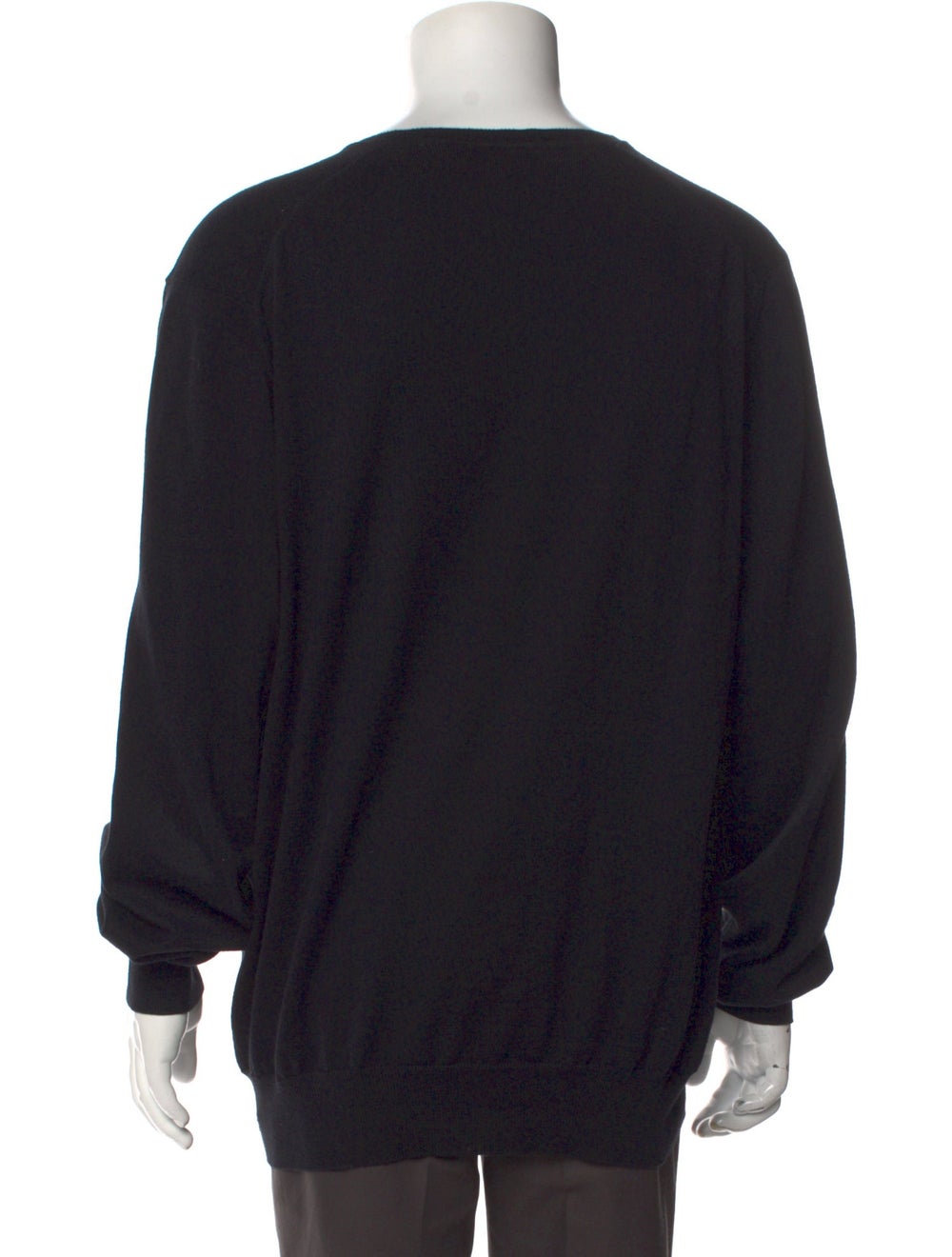 Burberry Pullover Black Exploded Check Pattern Lo… - image 3