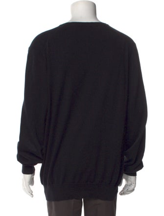 Burberry Exploded Check Pattern V-Neck Pullover