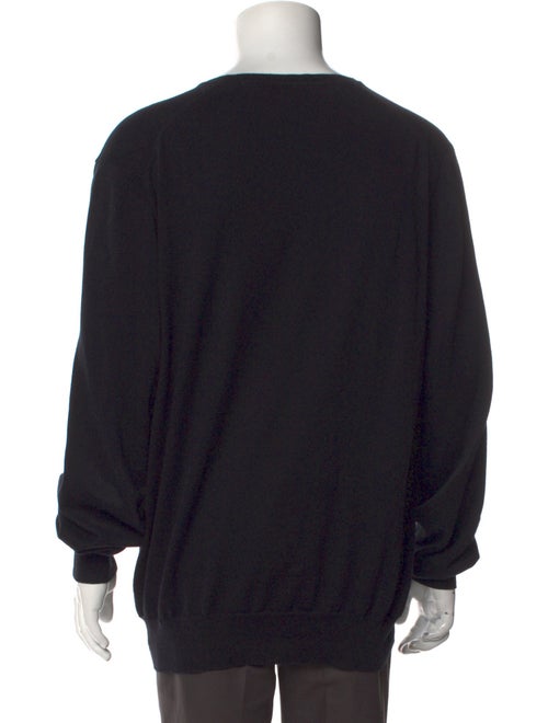 Burberry Exploded Check Pattern V-Neck Pullover