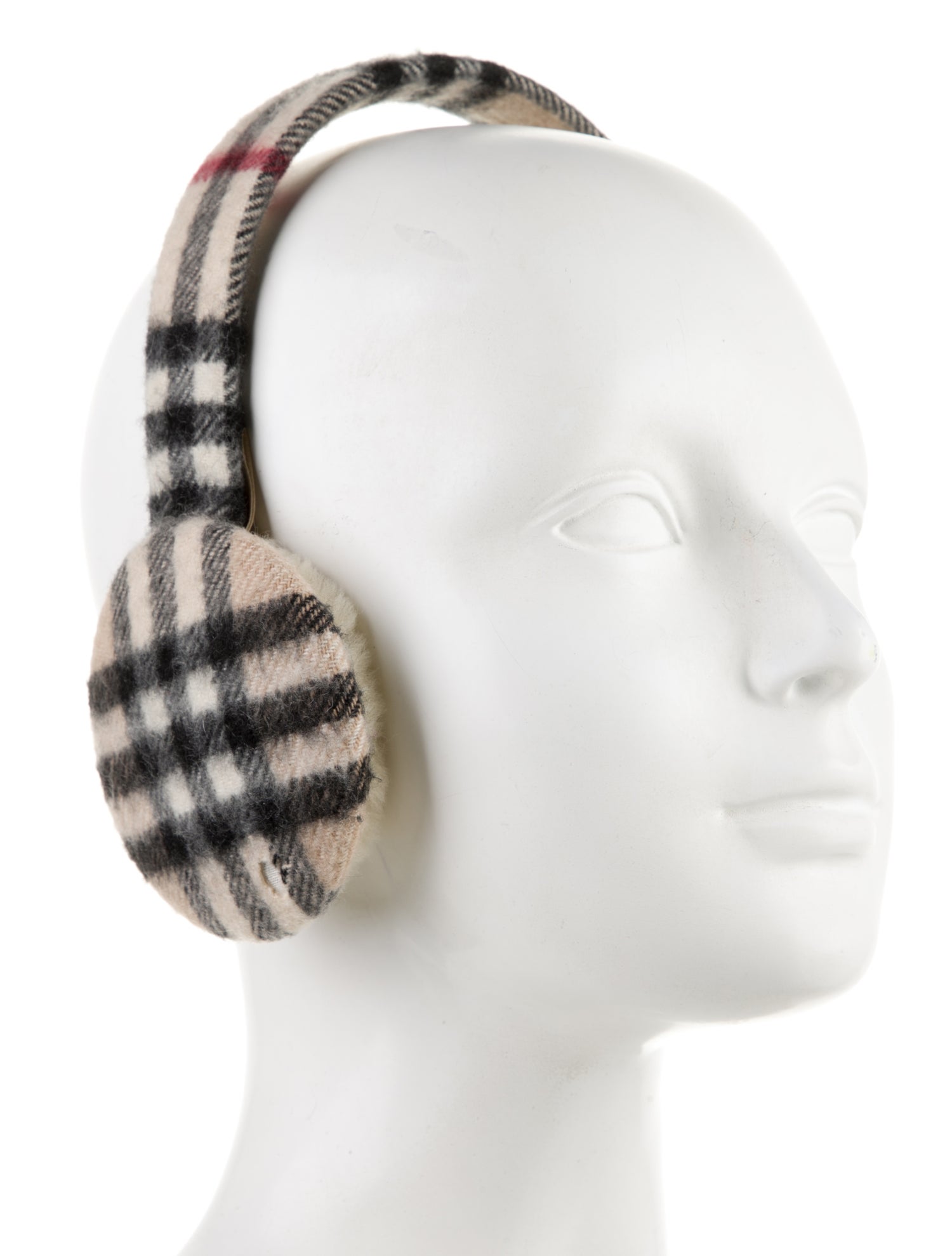 Burberry Burberry Check Cashmere Earmuffs