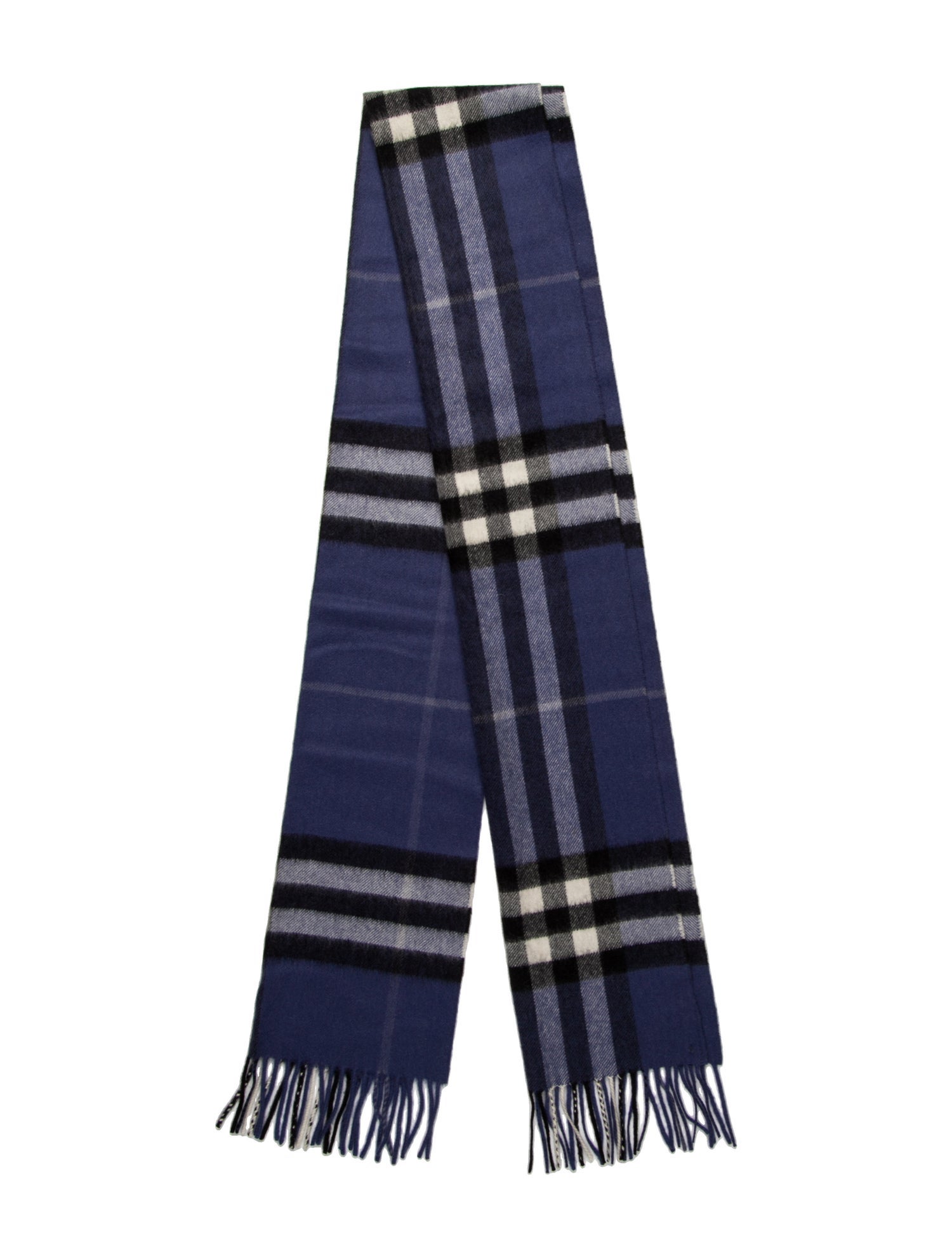 Burberry Cashmere Nova Check Pattern Scarf
