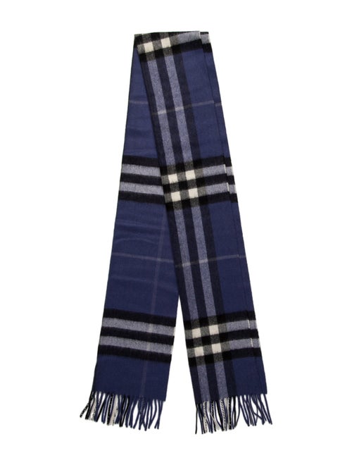 Burberry Cashmere Nova Check Pattern Scarf