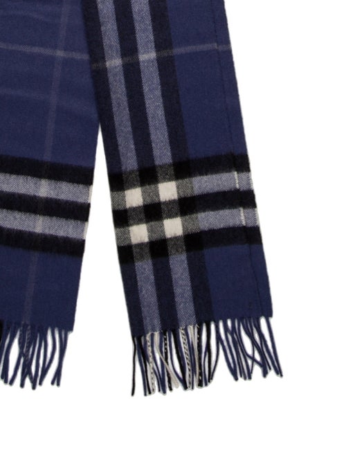 Burberry Cashmere Nova Check Pattern Scarf