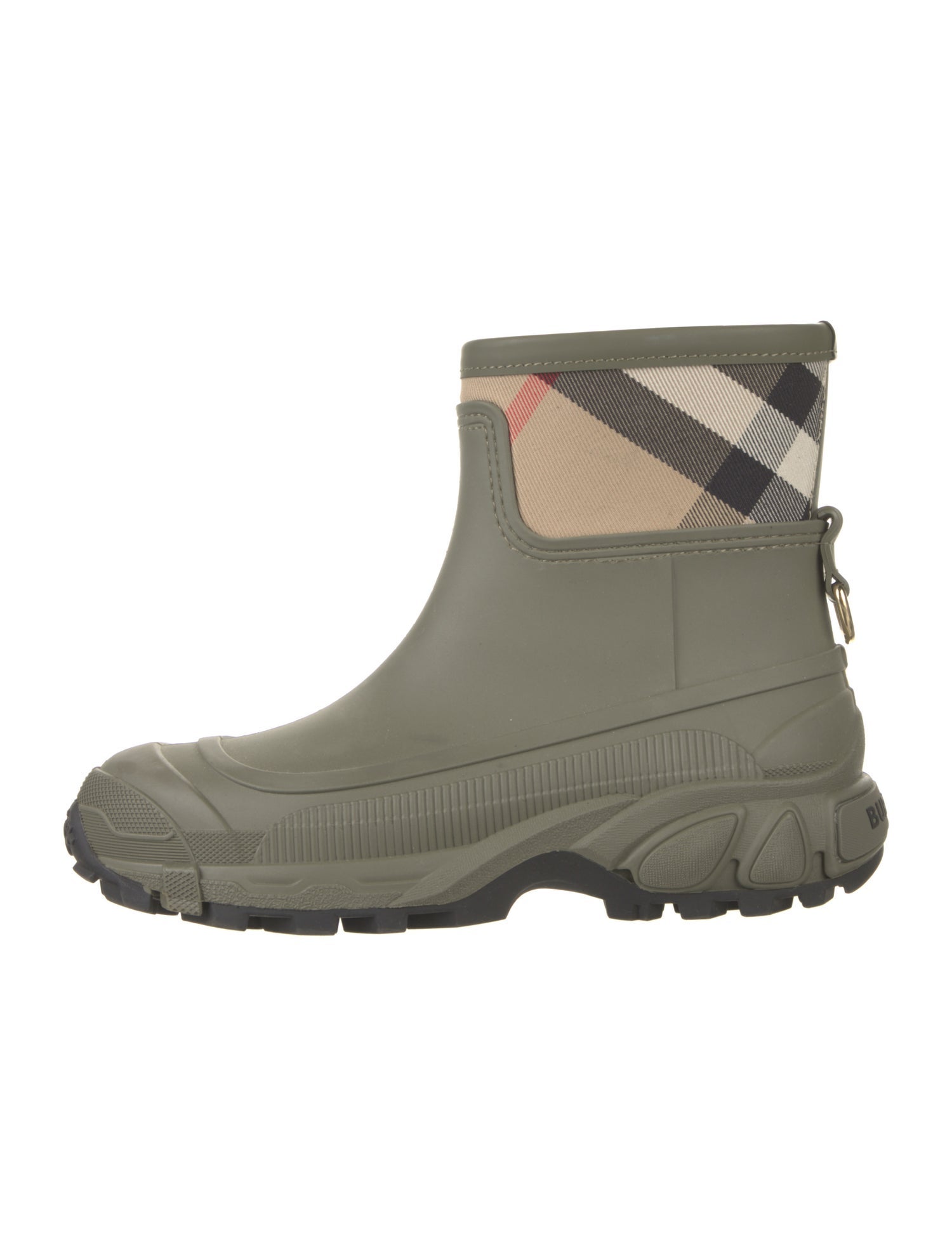 Burberry House Check Pattern Rubber Rain Boots