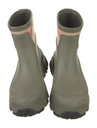 Burberry House Check Pattern Rubber Rain Boots