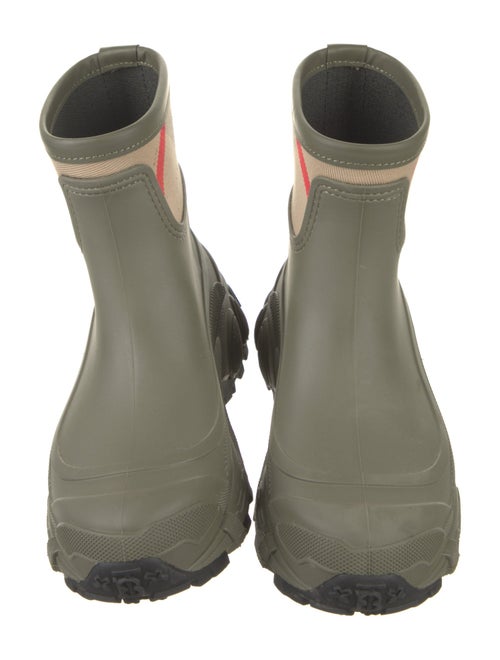 Burberry House Check Pattern Rubber Rain Boots