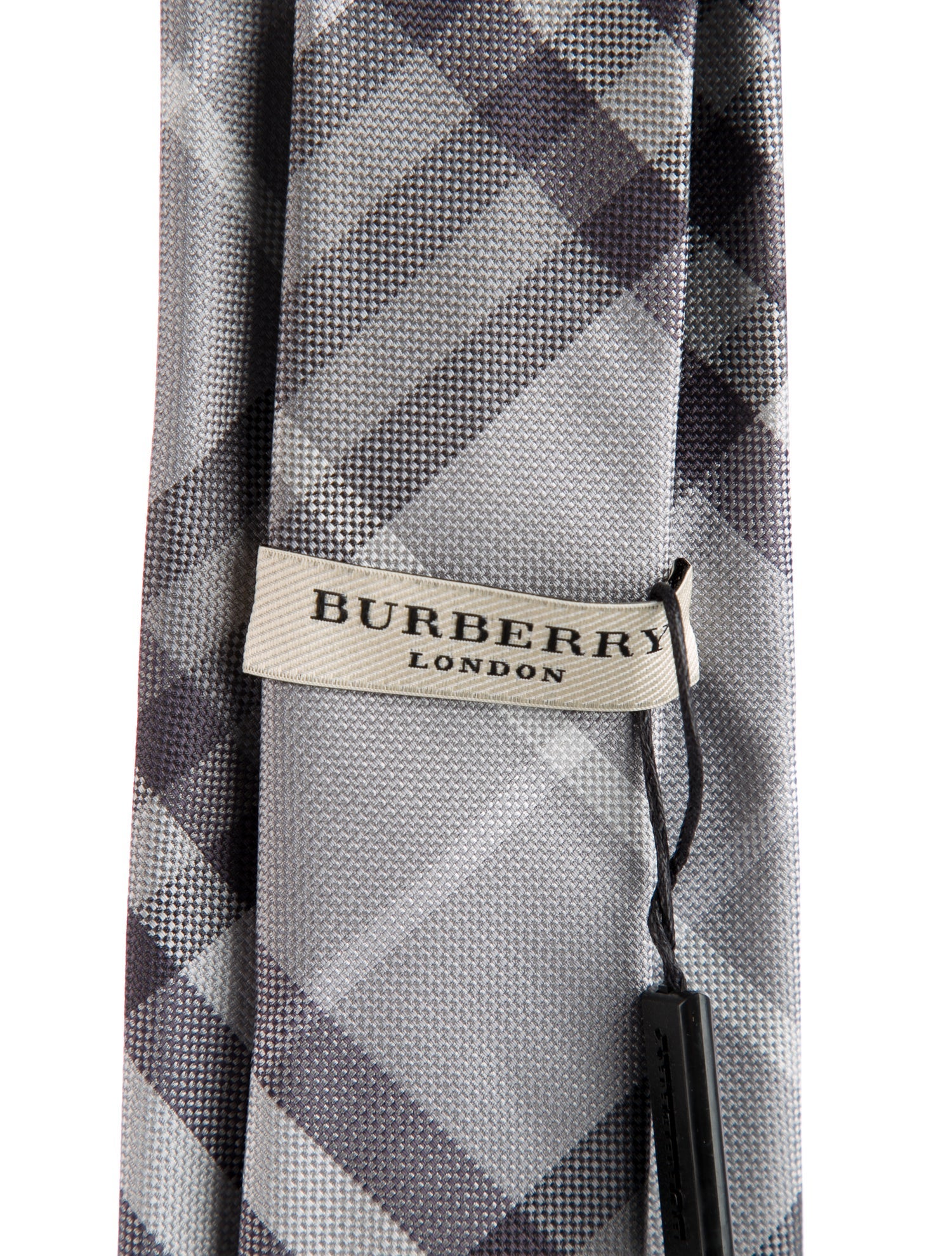 Burberry Pattern Print Silk Tie