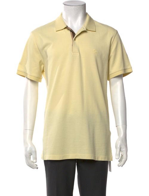Burberry V-Neck Short Sleeve Polo Shirt