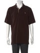 Burberry London Nova Check Pattern V-Neck Polo Shirt