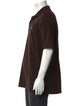 Burberry London Nova Check Pattern V-Neck Polo Shirt