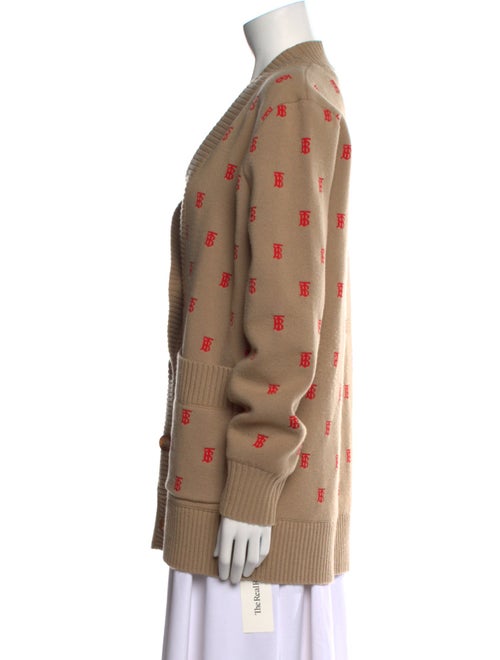 Burberry Printed V-Neck Sweater