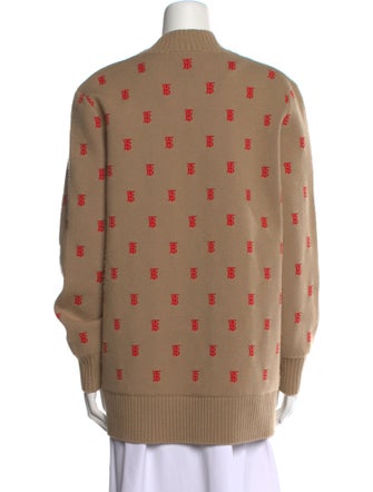 Burberry Printed V-Neck Sweater