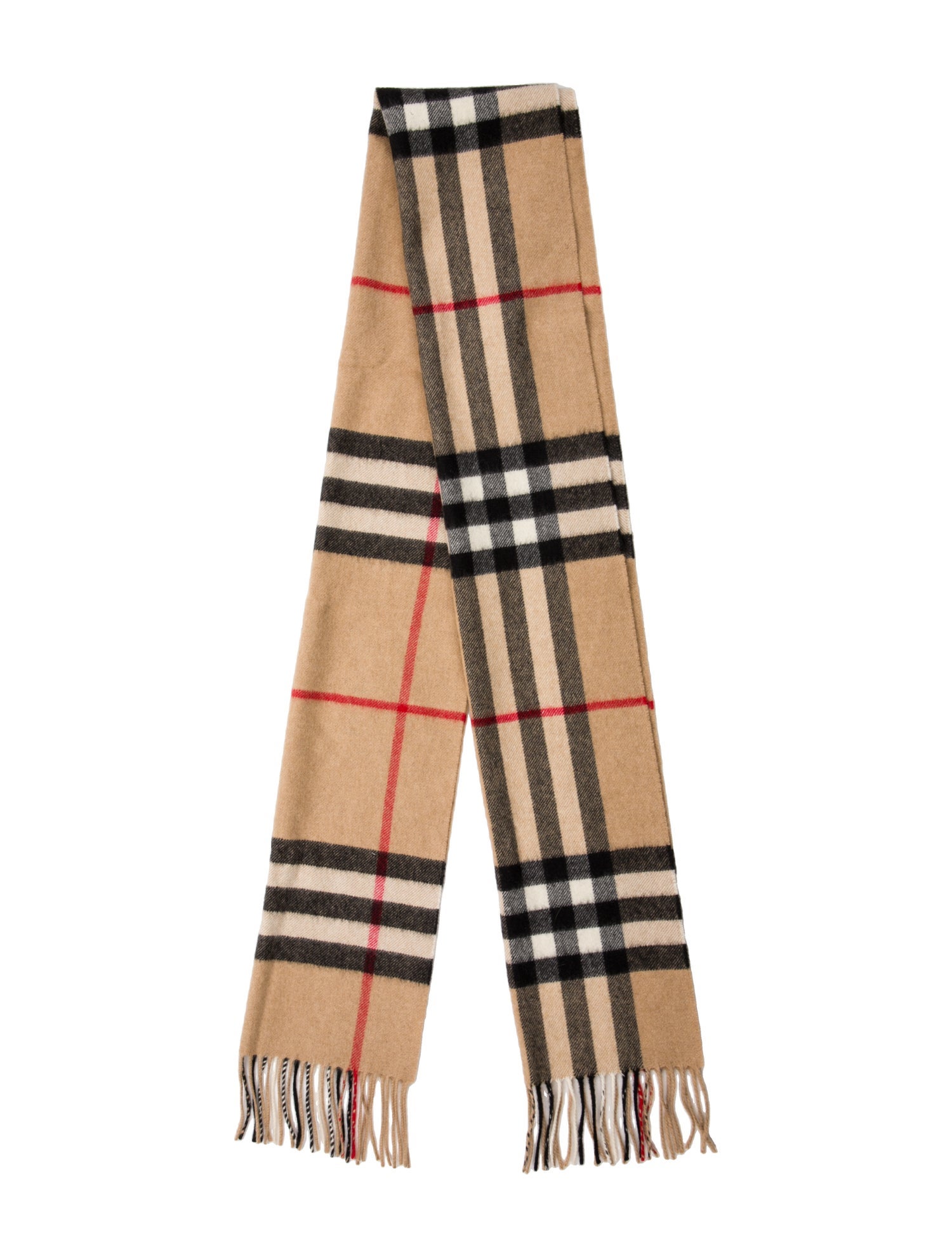 Burberry Cashmere House Check Pattern Scarf
