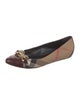 Burberry Canvas Printed Ballet Flats