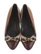 Burberry Canvas Printed Ballet Flats