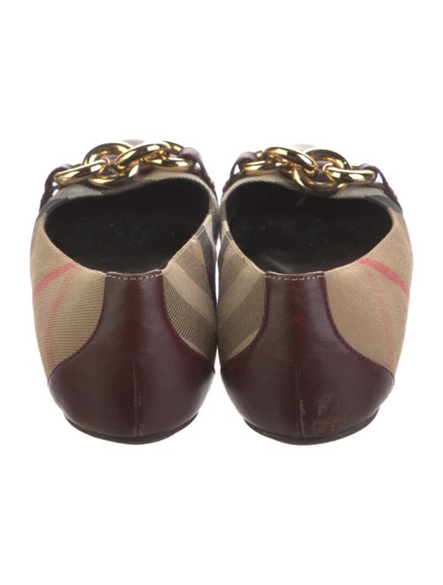 Burberry Canvas Printed Ballet Flats