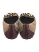 Burberry Canvas Printed Ballet Flats