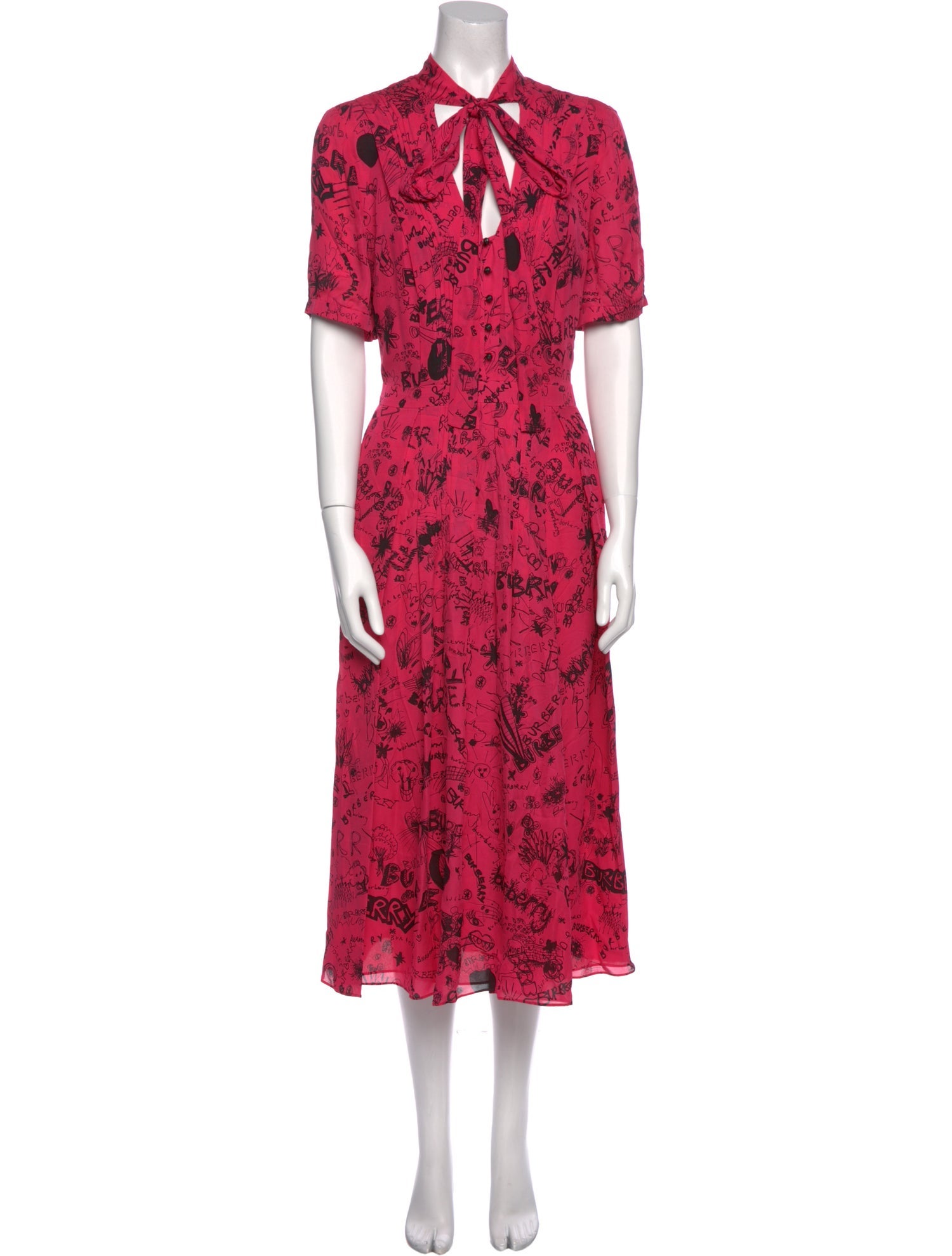 Burberry Silk Long Dress