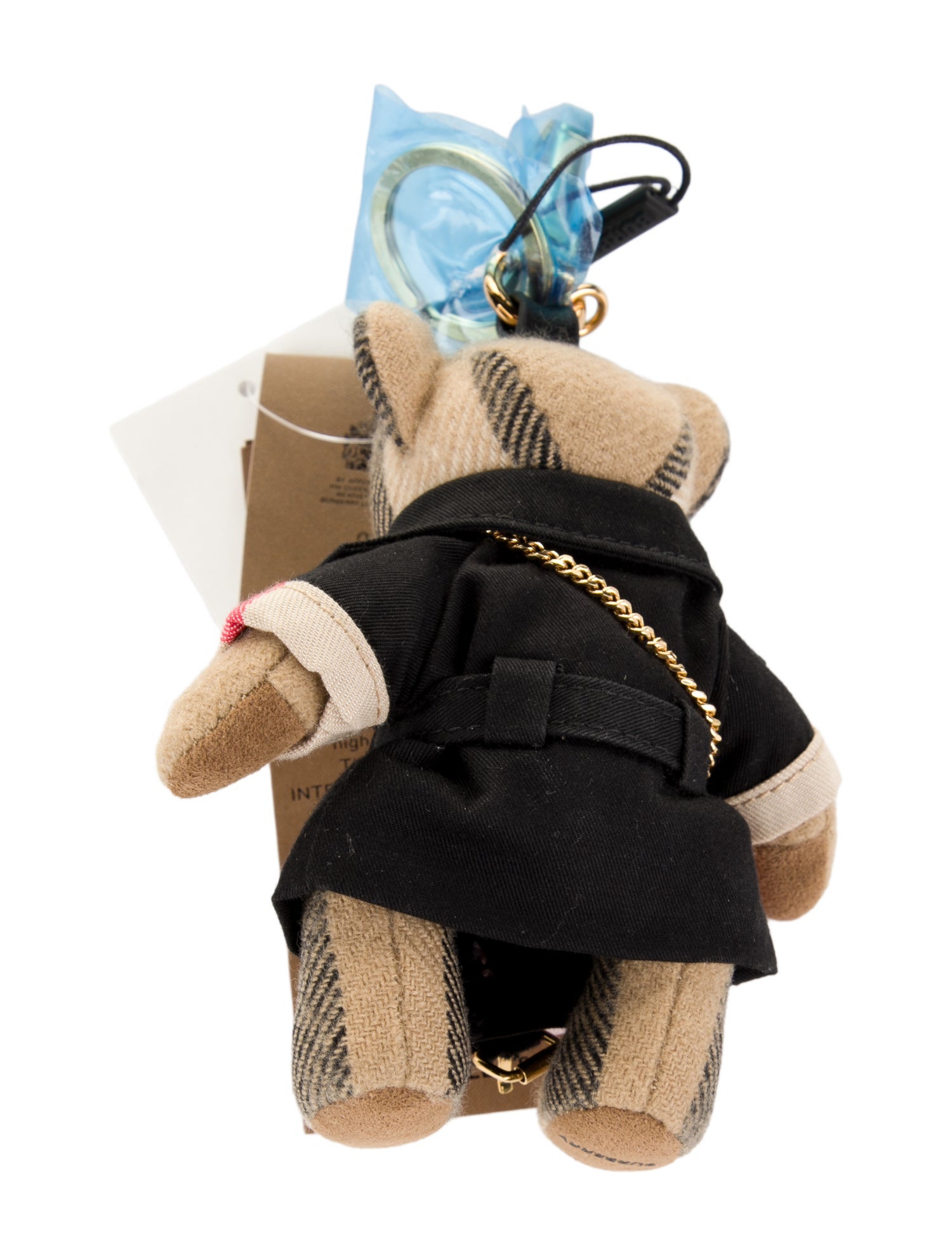 Burberry Thomas Bear Charm Keychain w/Tags