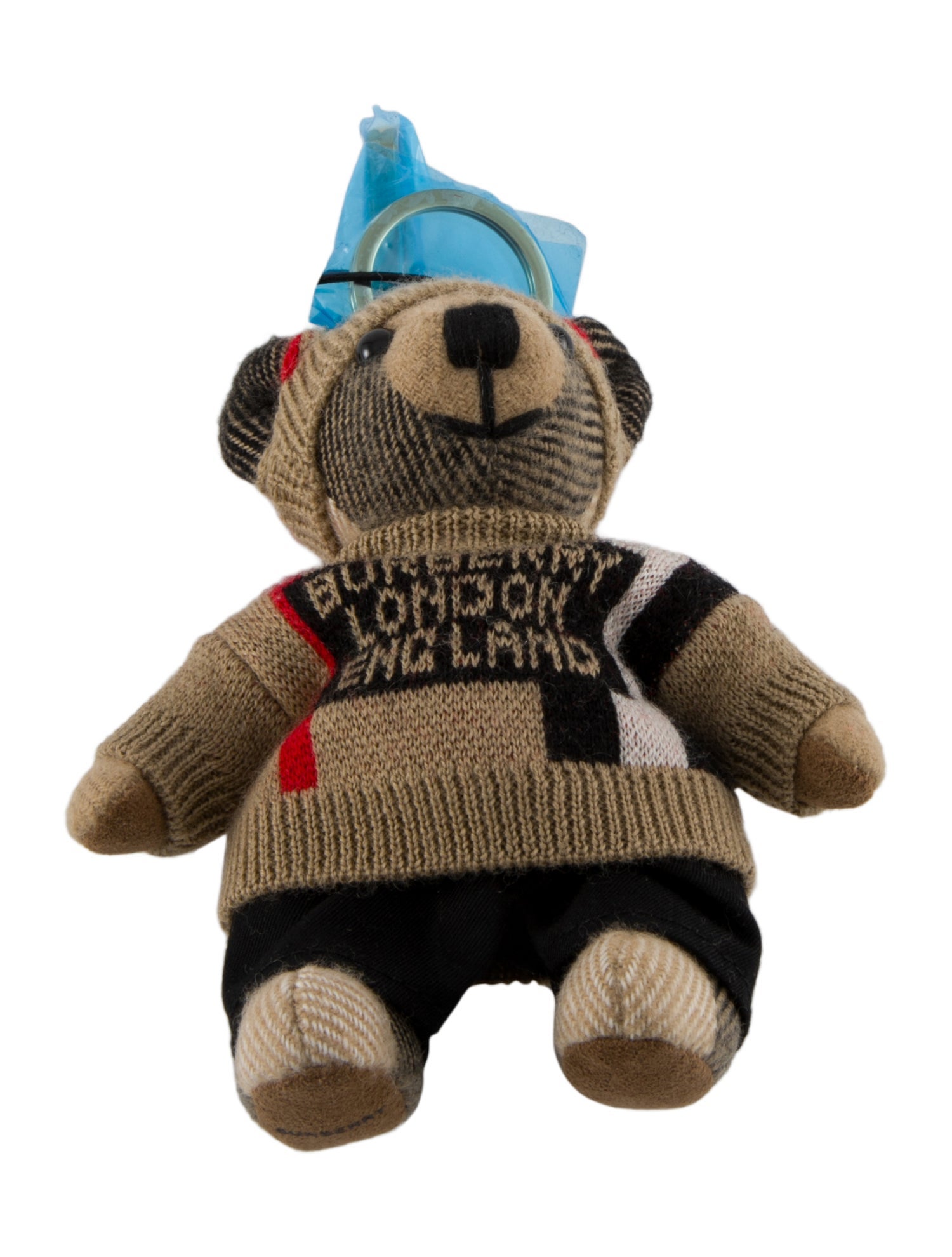 Burberry Nova Check Bear Keychain w/Tags