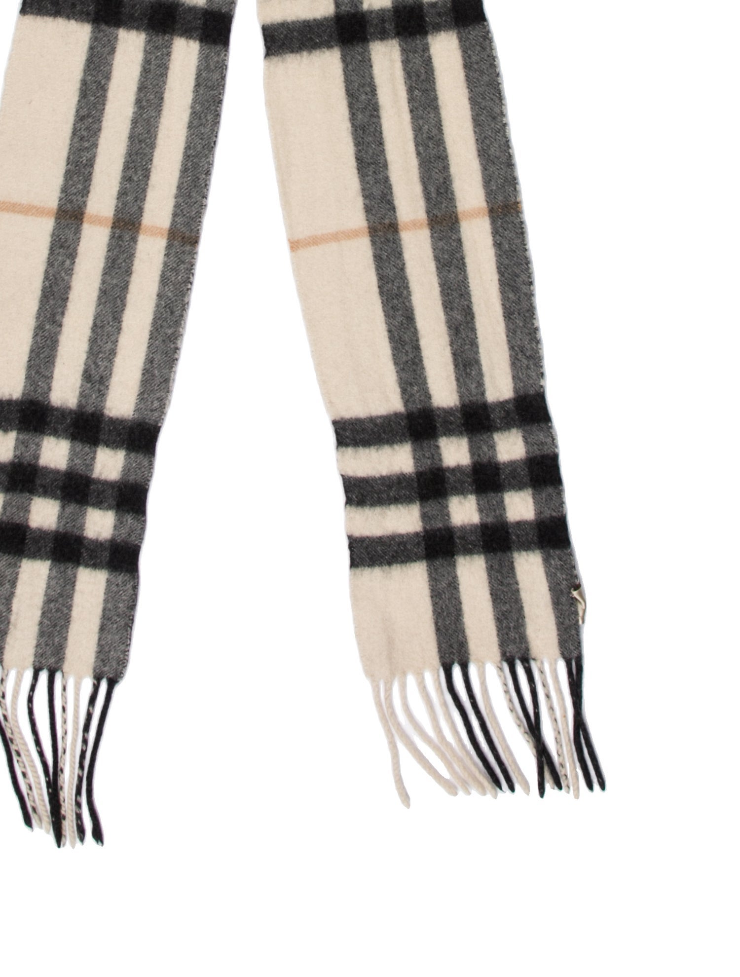 Burberry Cashmere Nova Check Pattern Scarf