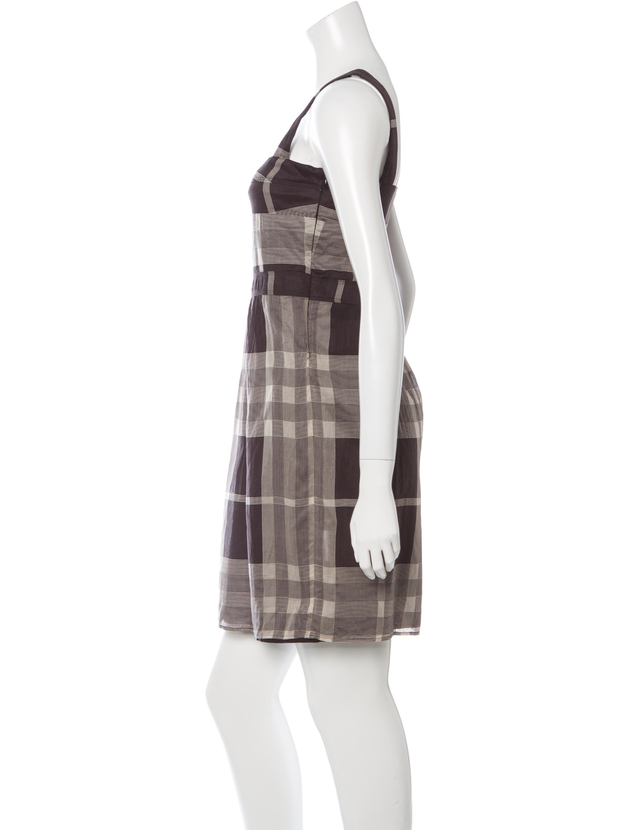 burberry check jumper dress clothing bur53720 burberry check jumper dress clothing bur53720