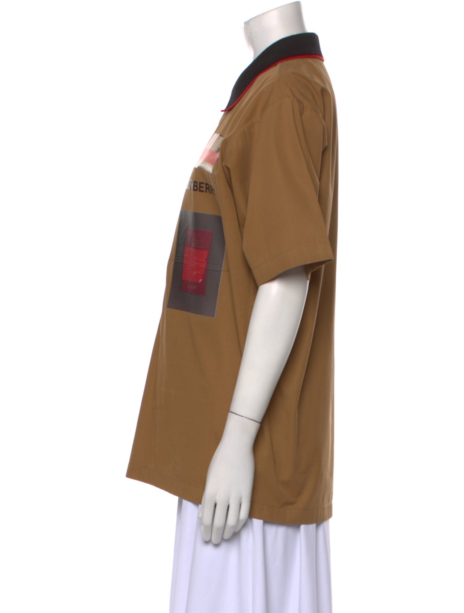 Burberry Graphic Print Short Sleeve Polo