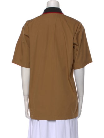 Burberry Graphic Print Short Sleeve Polo
