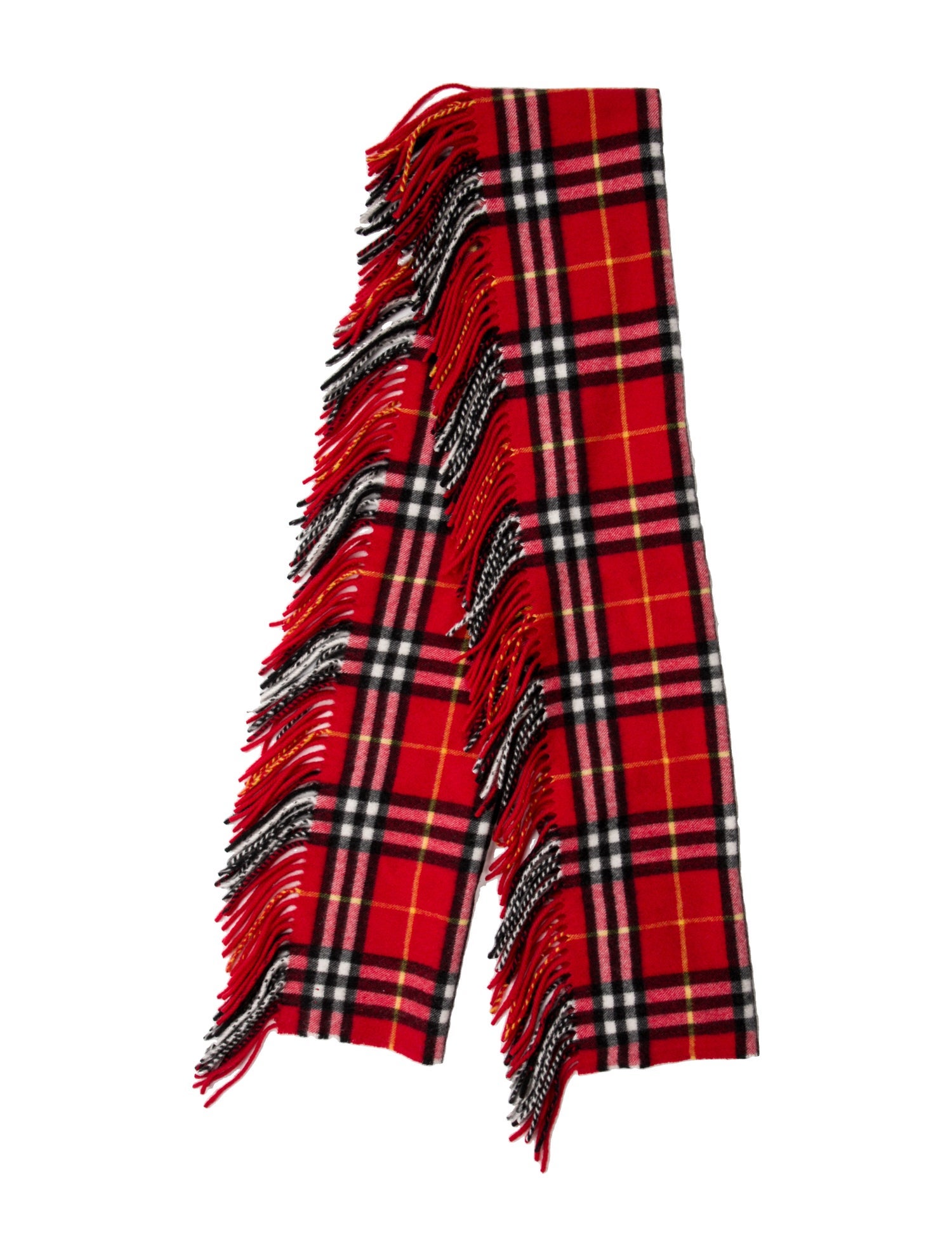 Burberry Cashmere Nova Check Pattern Scarf