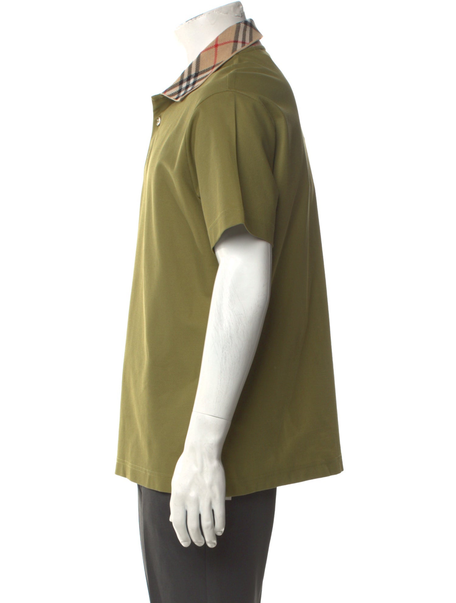 Burberry House Check Pattern V-Neck Polo Shirt w/ Tags