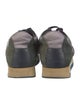 Burberry Suede Colorblock Pattern Athletic Sneakers