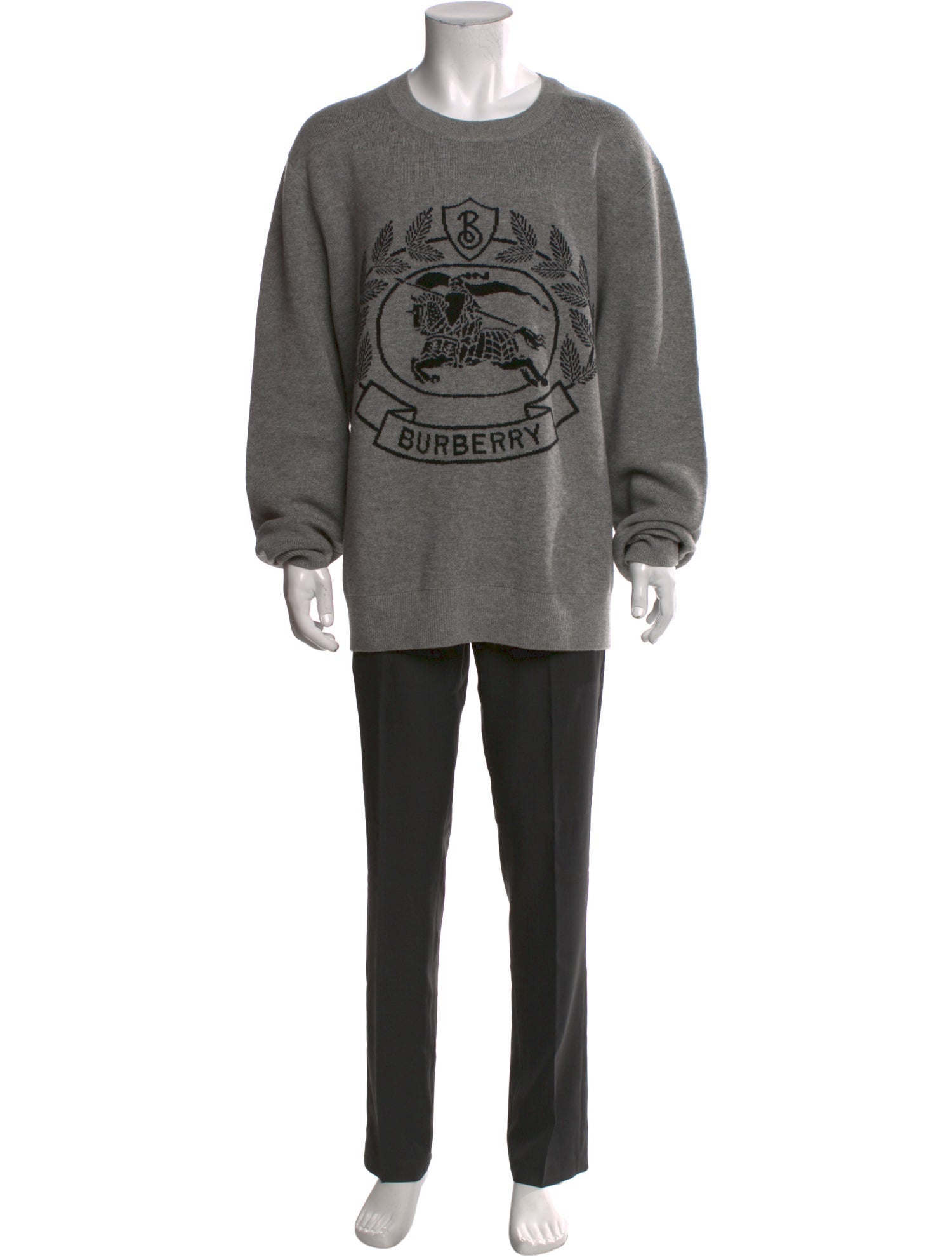 Burberry Super Nova Check Pattern Wool Pullover w/ Tags