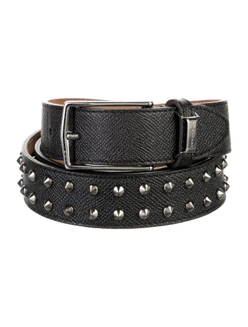 Burberry Leather Studded Accents Belt
