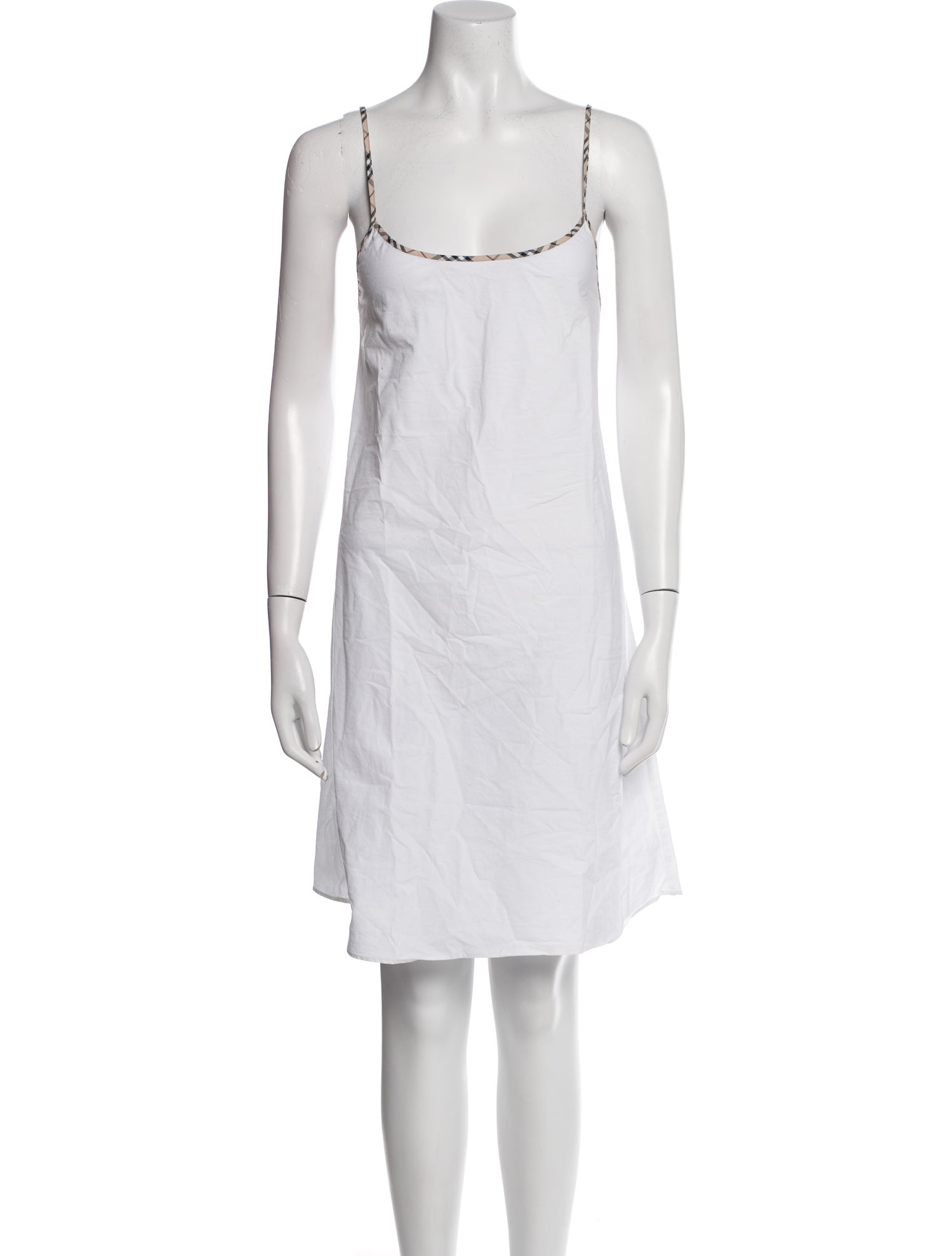 Burberry Scoop Neck Knee-Length Dress