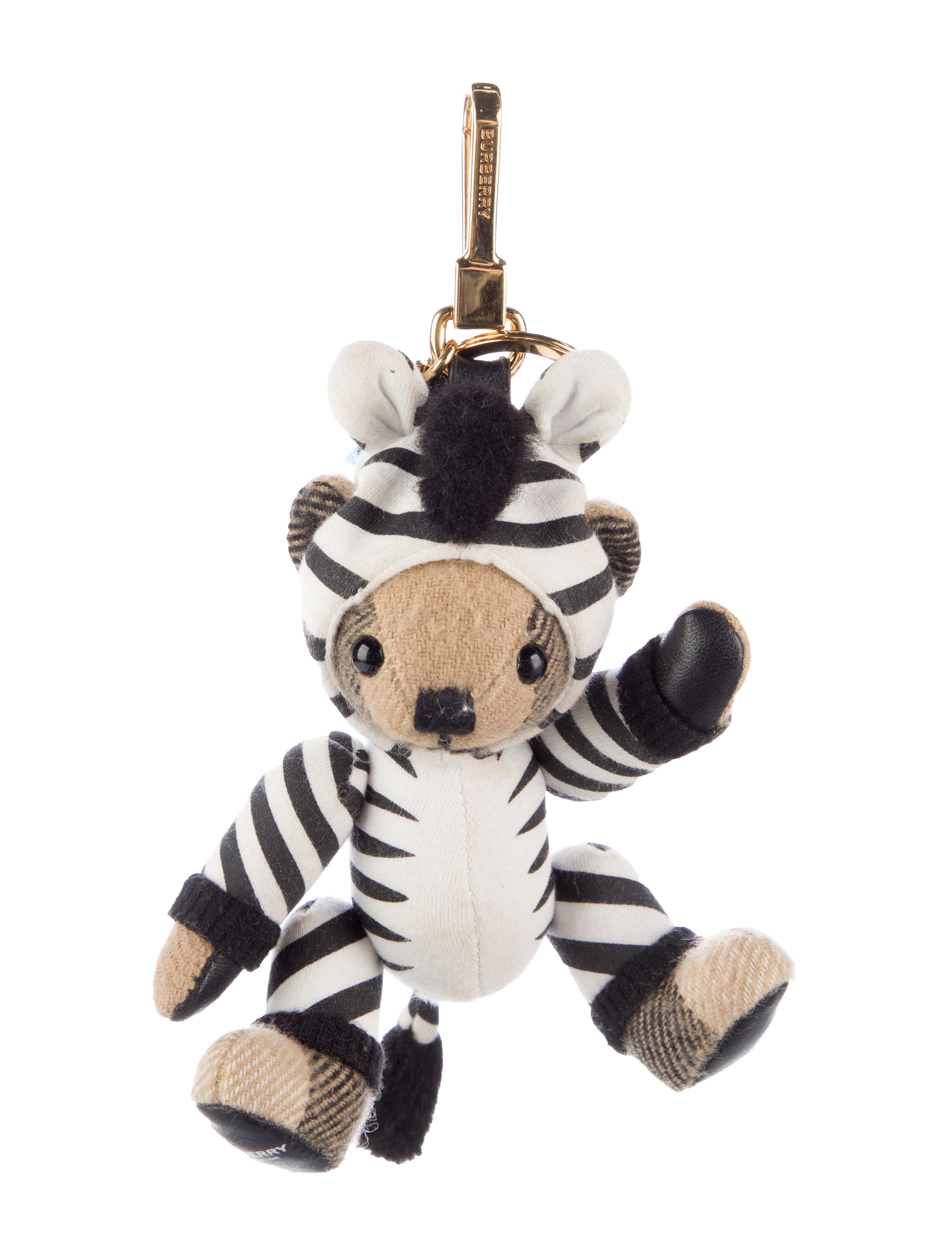 Burberry Leather Thomas Bear Bag Charm