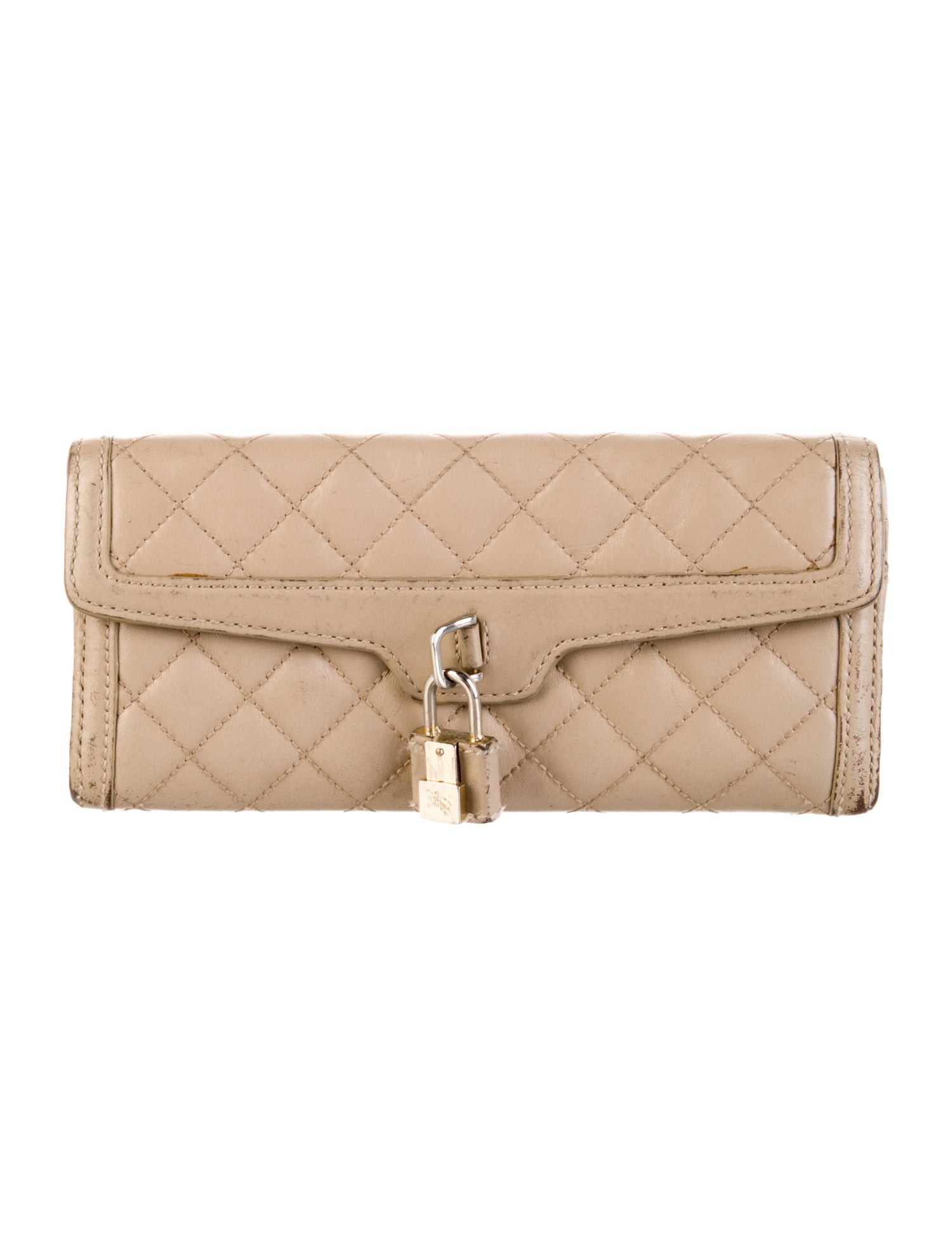 Burberry Quilted Pattern Leather Continental Wallet