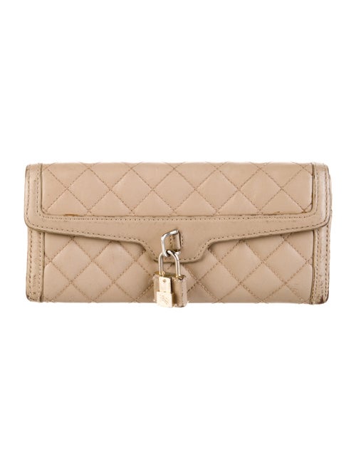 Burberry Quilted Pattern Leather Continental Wallet