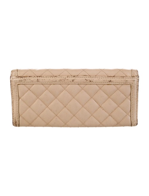 Burberry Quilted Pattern Leather Continental Wallet